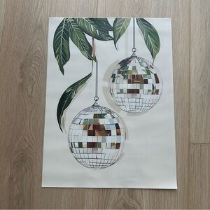 Disco Plant Canvas Art Print Poster